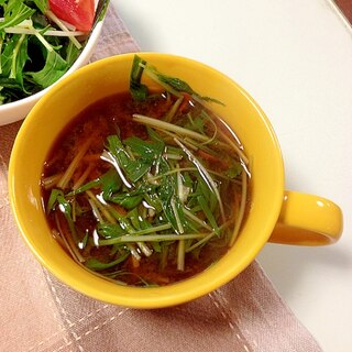 水菜と里芋の味噌汁:501